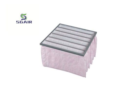 Filtri d'aria per sacchetti di tasca H14 riciclabili in alluminio colore rosa