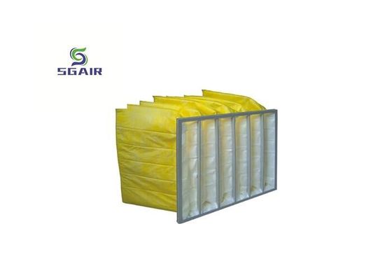 Filtro per sacchetti Hepa a vuoto a compressione galvanizzata in polipropilene