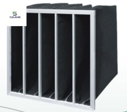 Progettazione multi-tasche filtro d'aria a tasca a carbonio attivo grande flusso d'aria