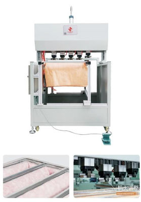 Semi-automatica Pneumatica Cinque Teste Card Cover Press Machine