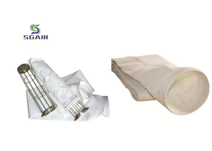 Buona permeabilità all' aria 2 mm filtro sacchetto di polvere, sacchetti filtro Baghouse Bianco