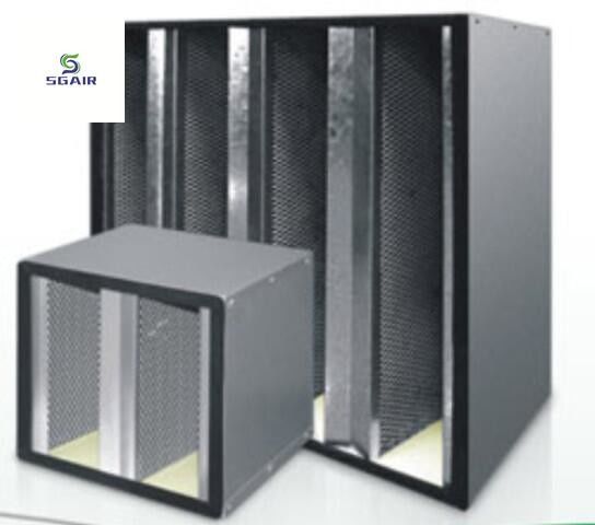 Filtro d'aria a carbonio attivo di tipo V, più flusso d'aria in spazio limitato, facile da installare.